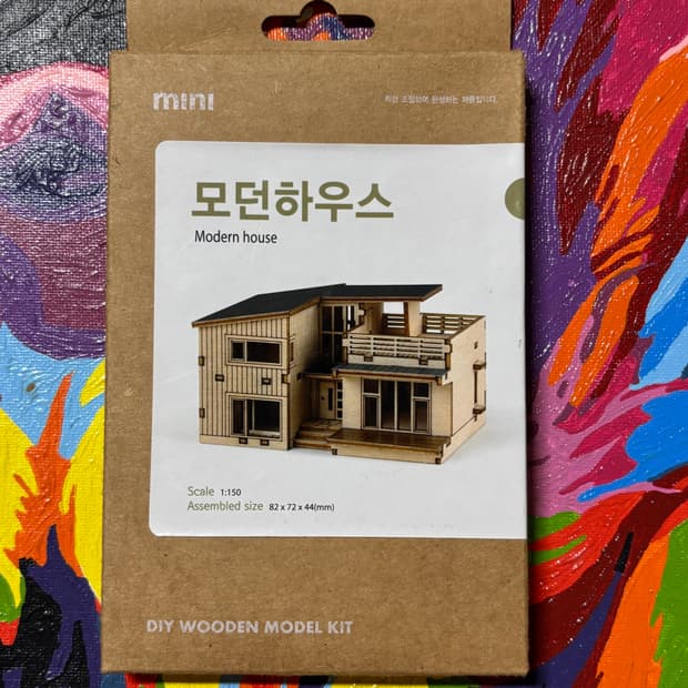 미개봉) 미니 모던하우스 인테리어 소품 피규어 조립 디오라마