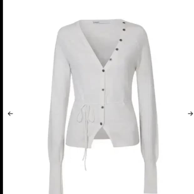 보헤미안서울 브이넥 니트 가디건 아이보리, 카키