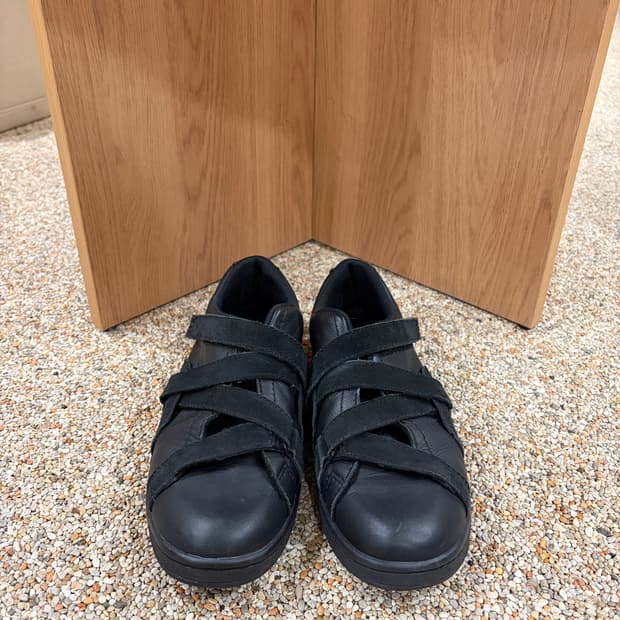 09SS 라프시몬스 벨크로 레더 스니커즈