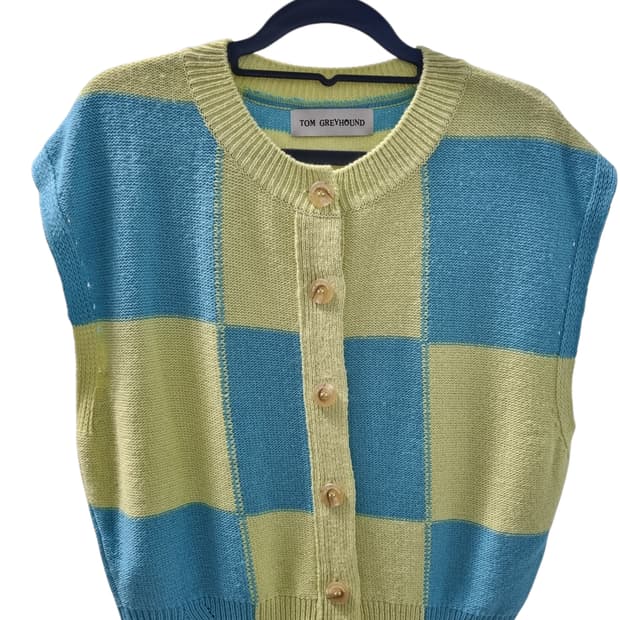 톰그레이하운드 니트 베스트 조끼 90