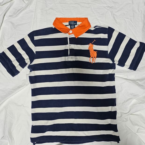 폴로랄프로렌 핀터깔 빅포니 럭비티 카라티 M