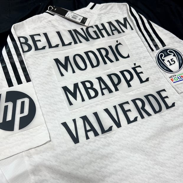 무료 마킹,패치) 어센틱 24-25 레알마드리드 홈 유니폼 챔스ver