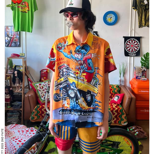Vintage Rat Fink Full Printed 1/2 Shirt