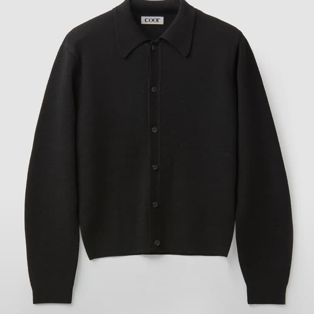 쿠어 칼라 가디건 (블랙,xl)