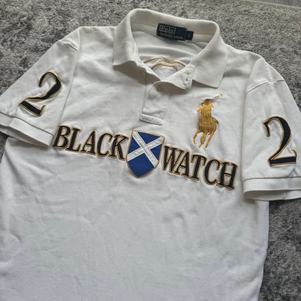 폴로 블랙와치 반팔 카라티