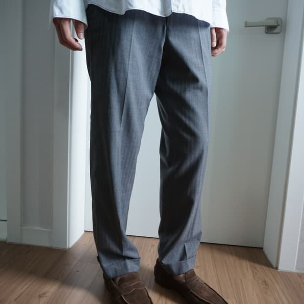 Comme des garcons stripe wool pants