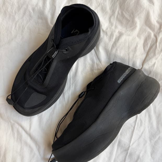 (W) 살로몬 x 꼼데가르송 센스필 플랫폼 블랙 SALOMON x CDG