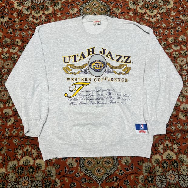 [XL] USA  NUTMEG MILLS 유타 재즈 빈티지 맨투맨