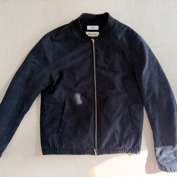 Ships 누빔 투웨이 자켓 블루종