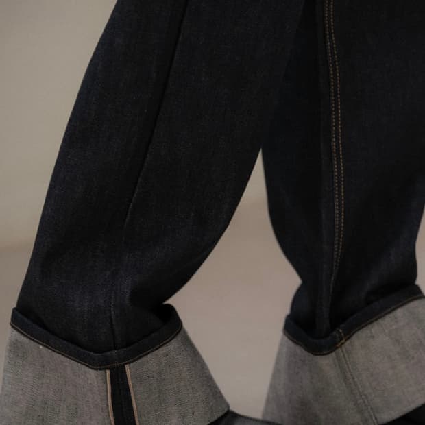 [미 시착 새 상품] 틸아이다이 셀비지 생지데님 s