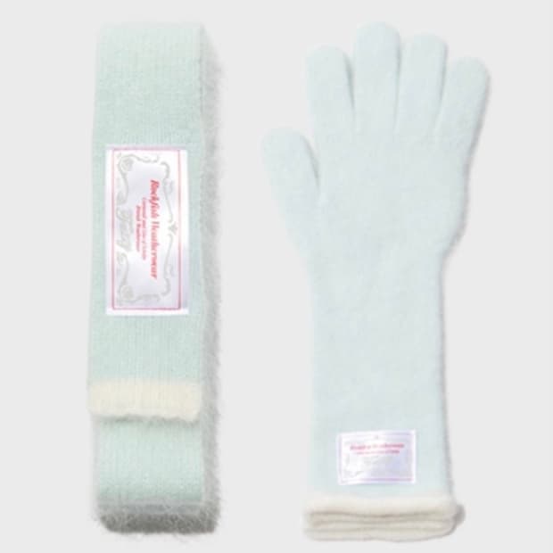 락피쉬웨더웨어 머플러 장갑 세트 (민트)