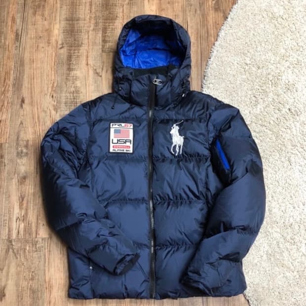 폴로 성조기 빅포니 패딩(정품)