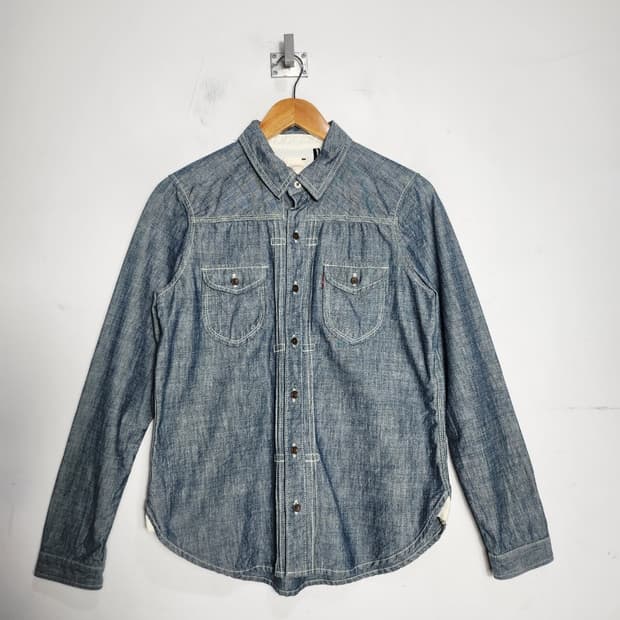 M 리바이스 메이드 인 재팬 샴브레이 워크 셔츠