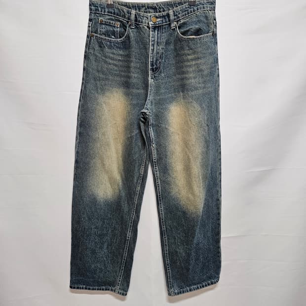 L 트릴리온 와이드핏 데님팬츠