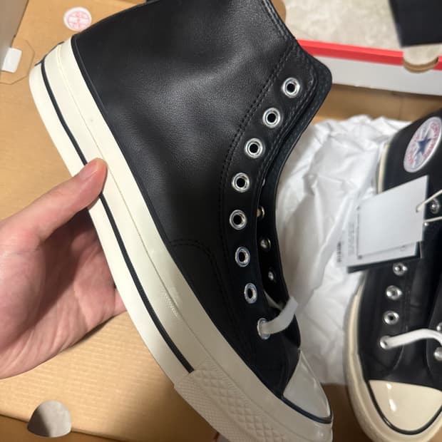 270사이즈 컨버스 척70 하이 레더 A07200C