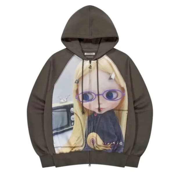 코이세이오 브라이스 돌 브라운 후드집업