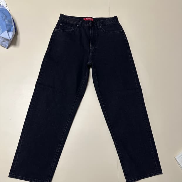 슈프림 배기진 블랙 30