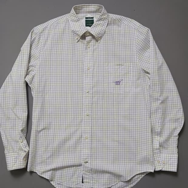 [40] 헨리코튼 체크 버튼 다운 셔츠 슬림핏