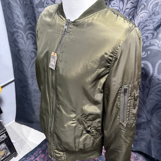 리버시블 양털 카키 항공자켓