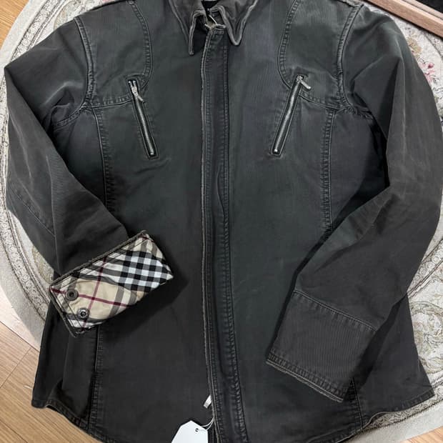 버버리 블랙라벨 워싱 자켓 