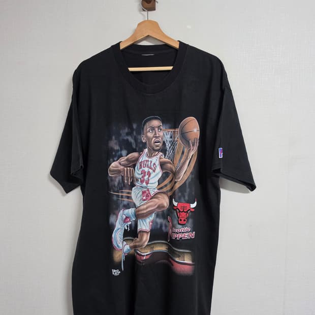 90s Pro Player 시카고 불스 스코티 피펜 반팔 티셔츠