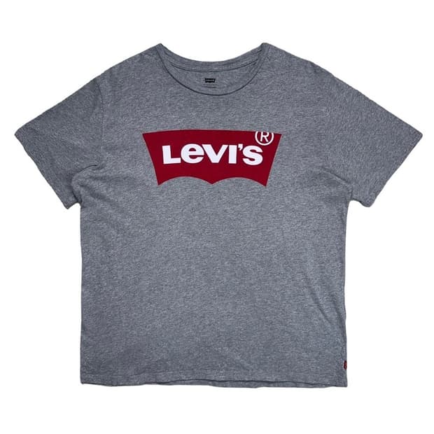 LEVI'S 프린팅 반팔 티 그레이 L/G