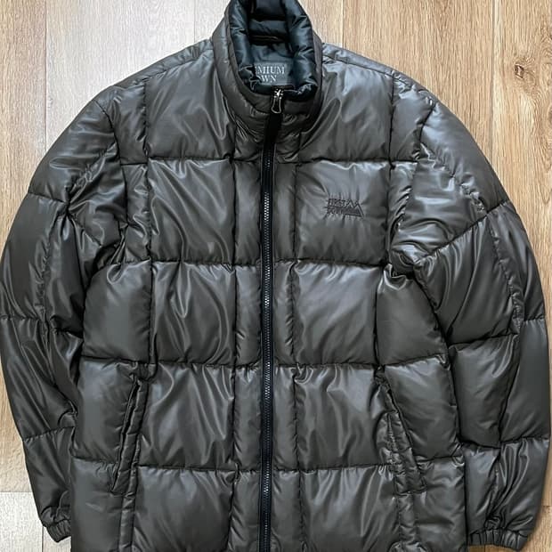 택포) 퍼스트다운 USA 스퀘어스티치 구스다운 경량패딩