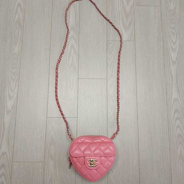 샤넬 하트백 핑크