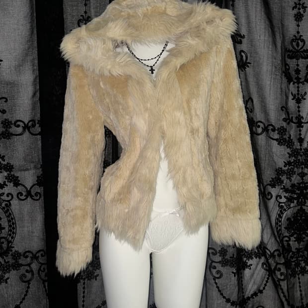 Brown Eco Fur Jacket