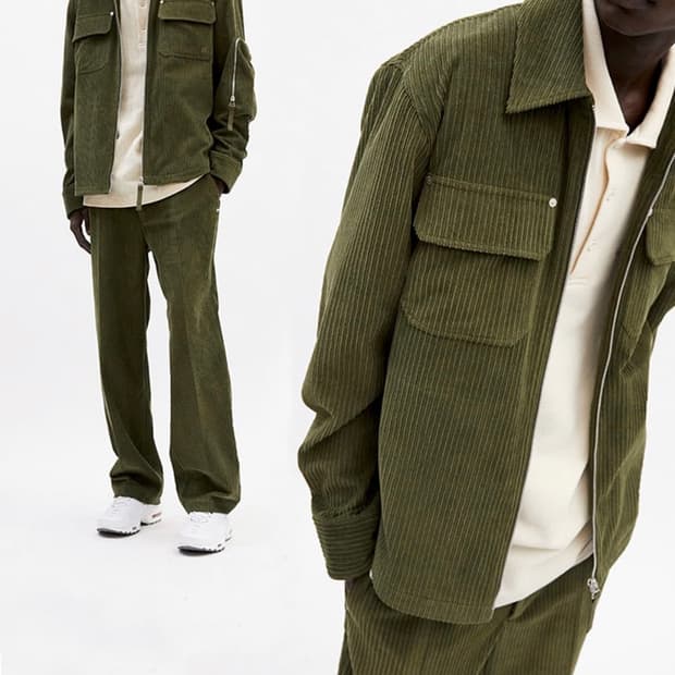 헬무트랭 코듀로이 집업 재킷 