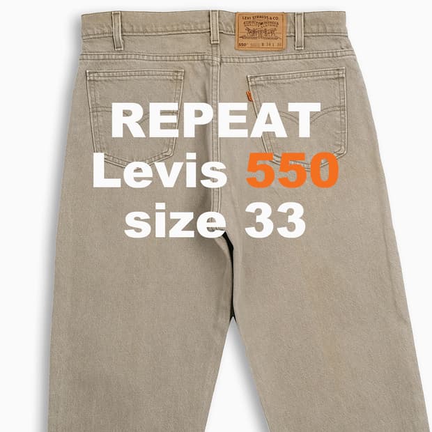 리바이스 550 오렌지탭 90s USA 33 인치 OR5503483