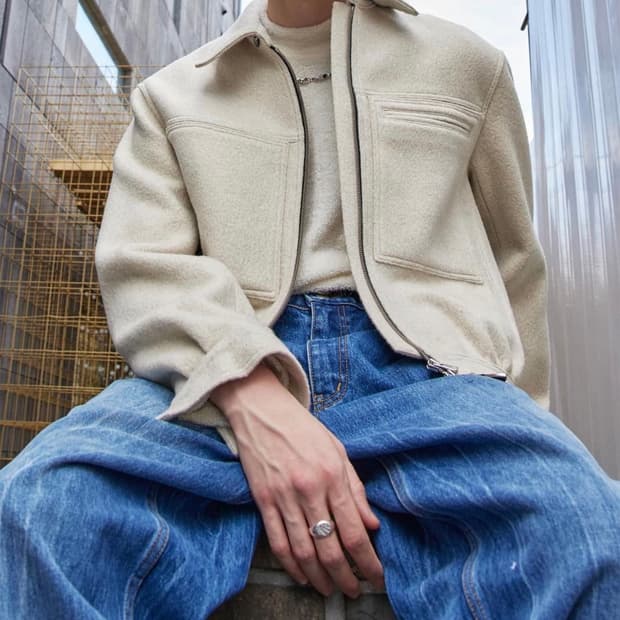 알렌느 / 3D 울 숏자켓 ver.2 (크림 베이지) / 2