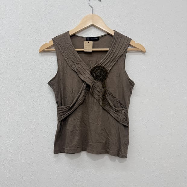 빈티지 marble ink 브라운 모리 로즈 슬리브리스