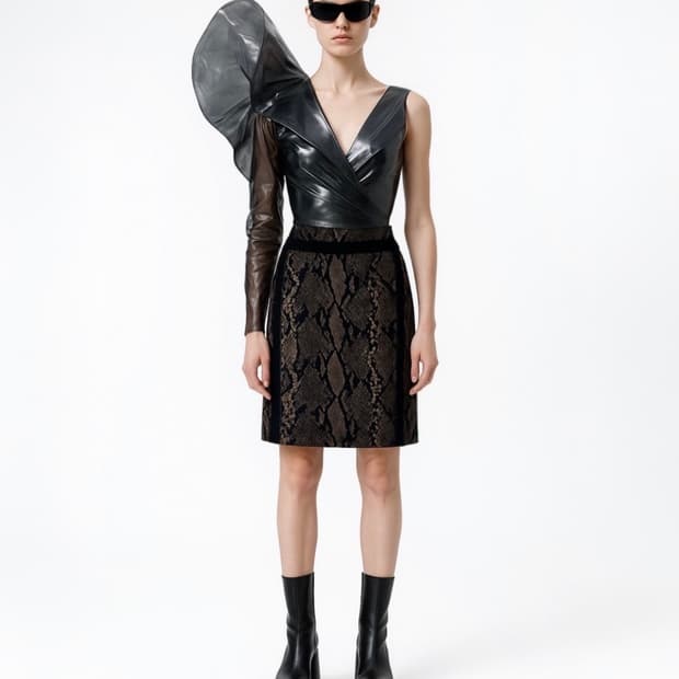 Diane von Furstenberg Python Skirt