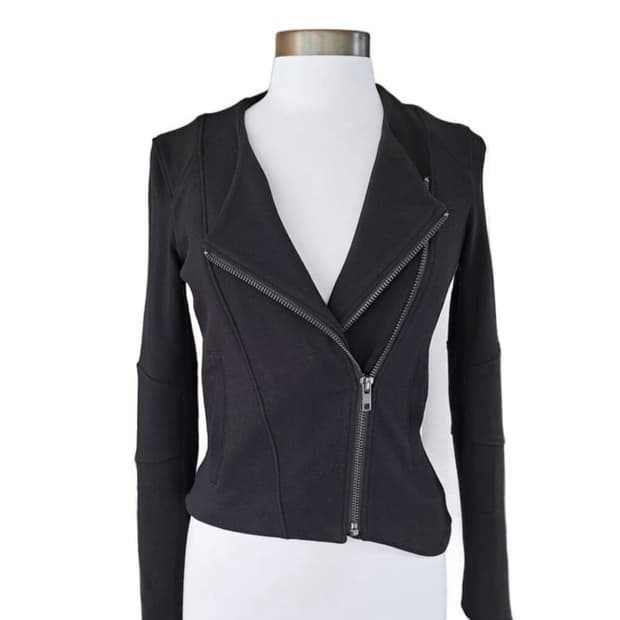 헬무트랭 vilous asymmetrical moto jacket