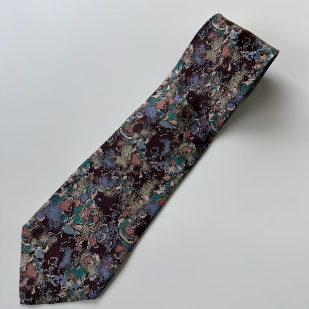빈티지 실크 넥타이 9.7cm