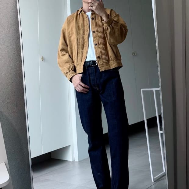 제라도 투몽키즈 프렌치 워크자켓L사이즈 (타바코 색상)