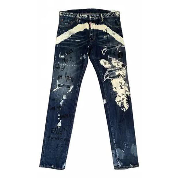 디스퀘어드2 17FW 그라피티 페인팅 워싱 진