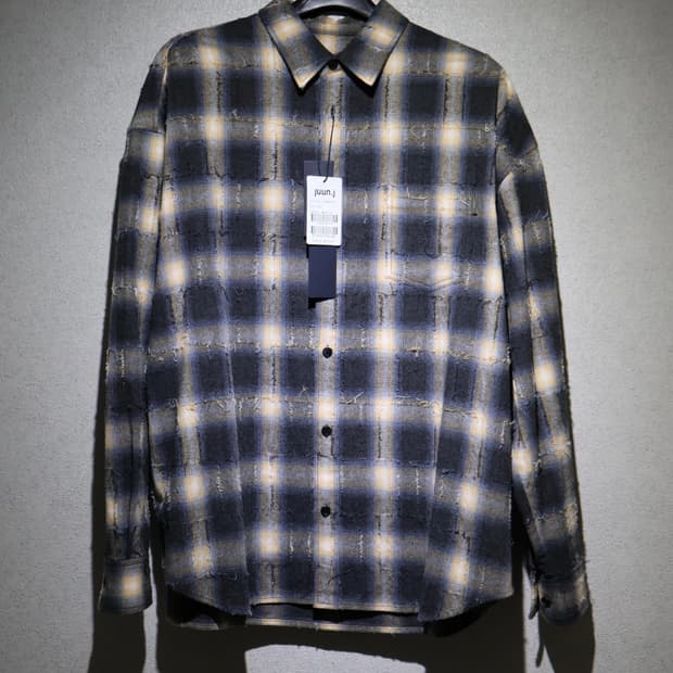 준지 그리드 니들셔츠 새상품 48