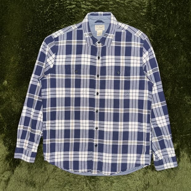 [M] L.L.Bean 엘엘빈 헤비 코튼 플레이드 체크 셔츠