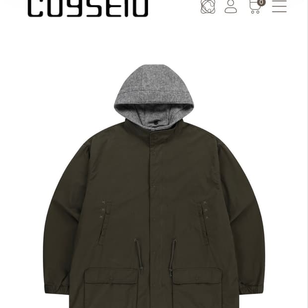 26fw 코이세이오 워시드 밀리터리 자켓 머드 카키 새상품