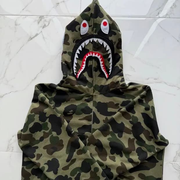 베이프 샤크후드 녹계 L