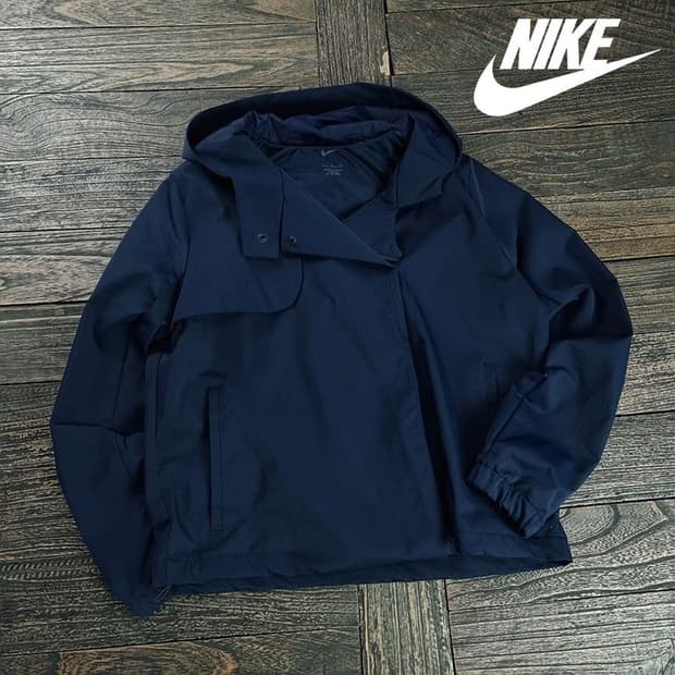 [나이키] 건플랩 후드 바람막이 자켓 네이비 M19130