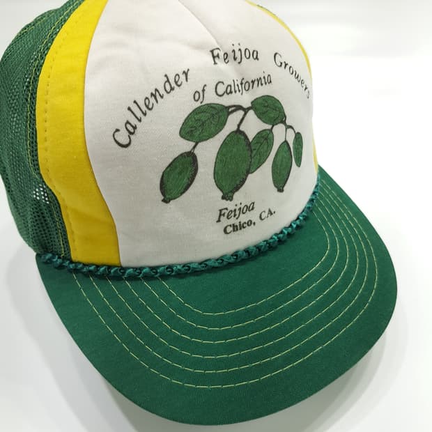 80s Feijoa Growers 빅 로프 메쉬 트러커캡 P1357
