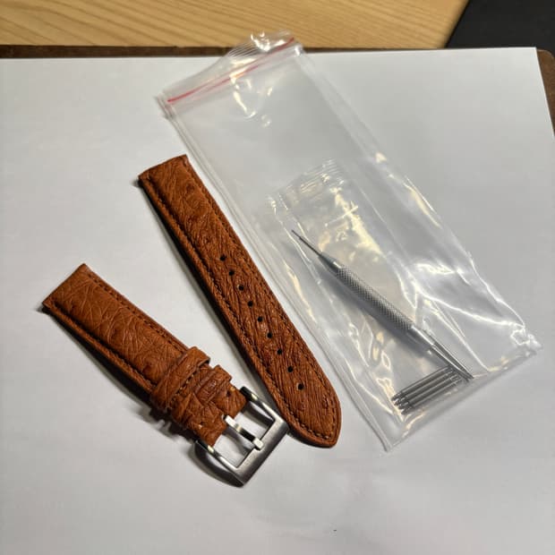 19mm 타조가죽 시계스트랩