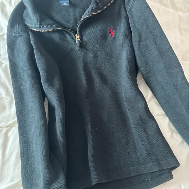 폴로랄프로렌 반집업 니트