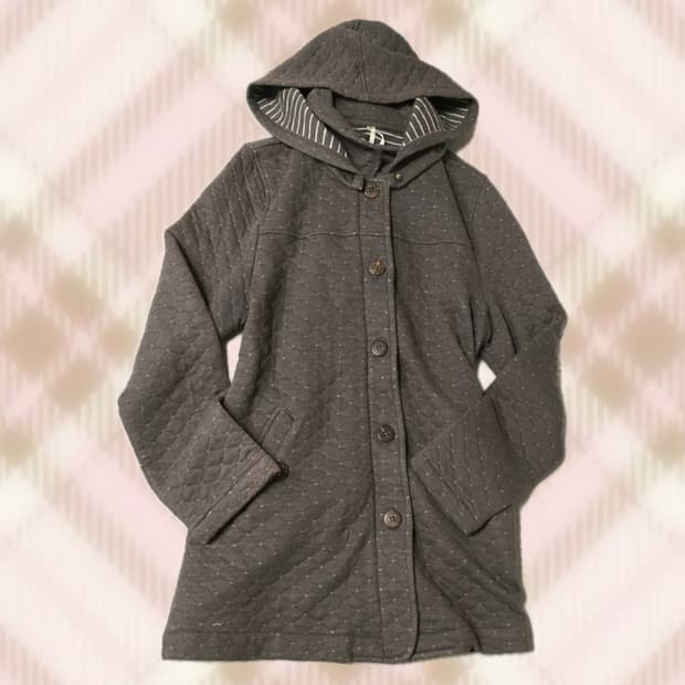 브라운 꽃 펀칭 후드집업 집업 자켓 라떼 히메 러블리 로걀 갸루 모리