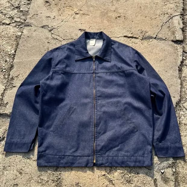 OLD VINTAGE BARBE BLEUE 프렌치 워크자켓 데님자켓