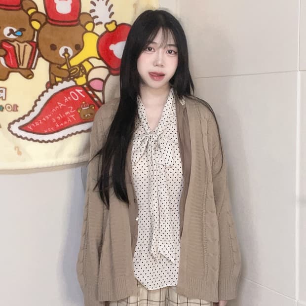 초코 도트 빈티지 모리걸 세트 mori vintage set