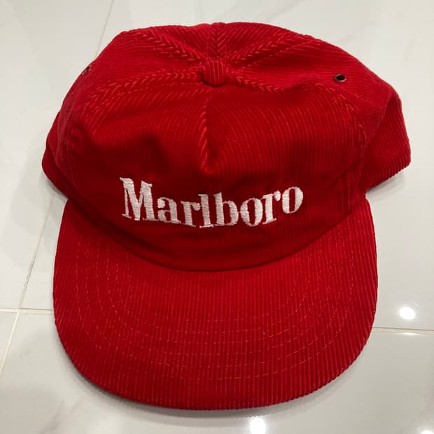80s(made in usa) Marlboro corduroy cap
